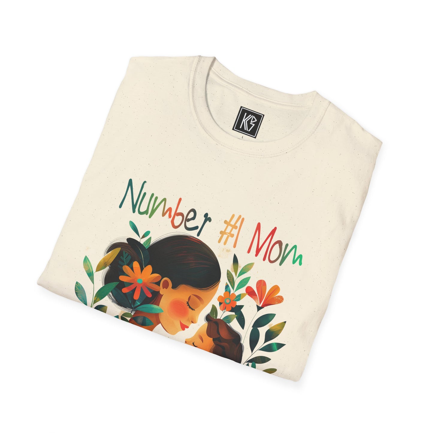 Number 1 Mom Graphic Tee Softstyle by KGD Prints