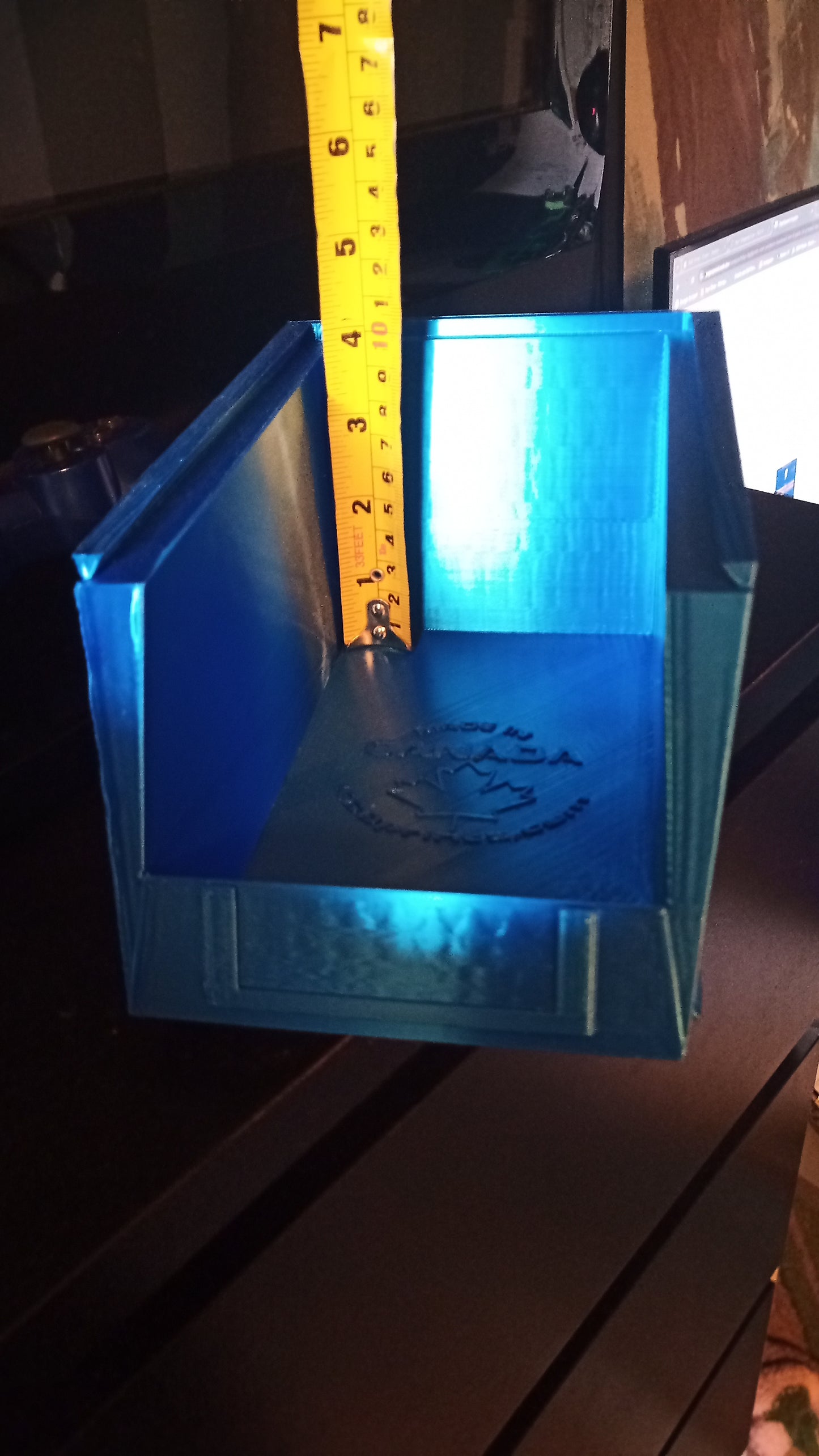Hardware Bin by KGD Prints 3D Printed, Stackable 8" x 5" x 4" (LxWxH)