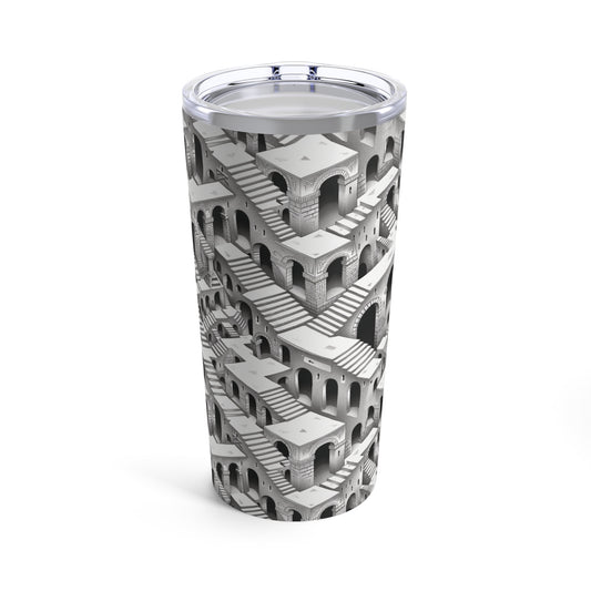 Escher Stairs Pattern Tumbler 20oz Seamless