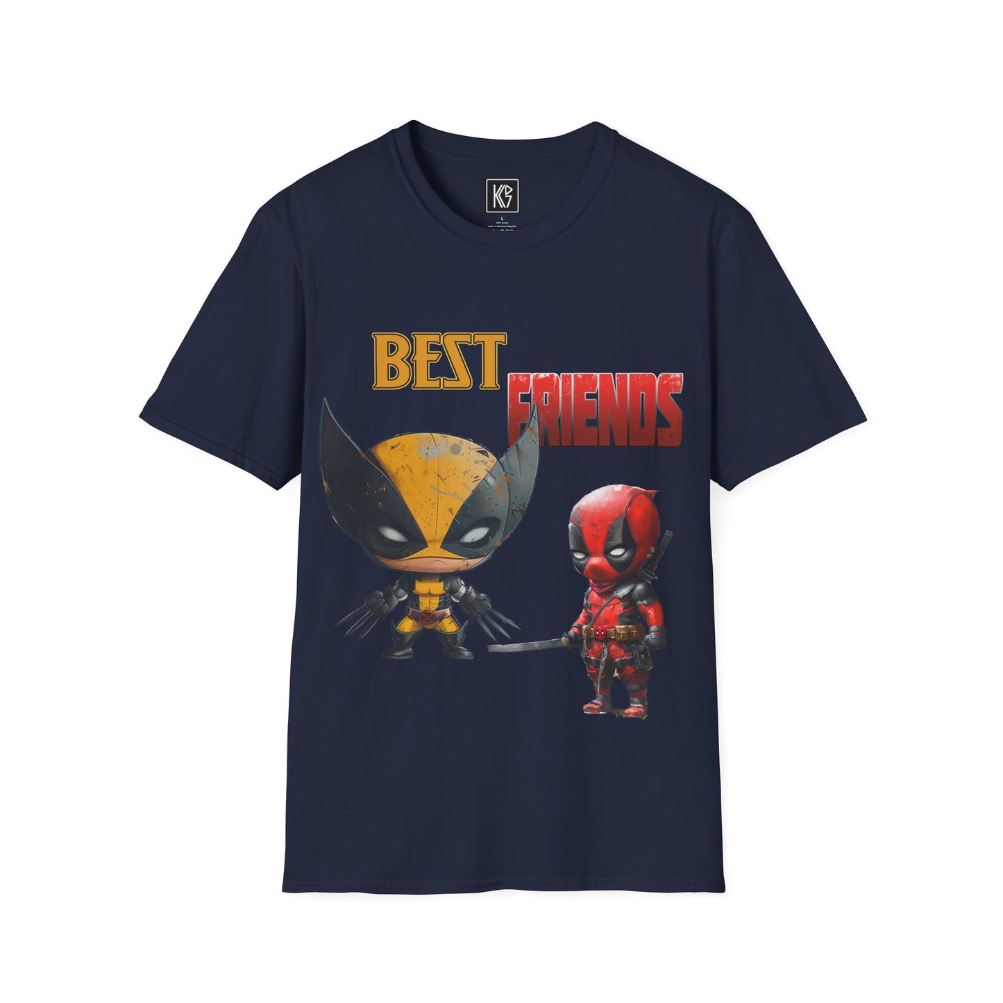 Best friends 2 Dead pool wolverine parody Graphic Tee Softstyle by KGD Prints