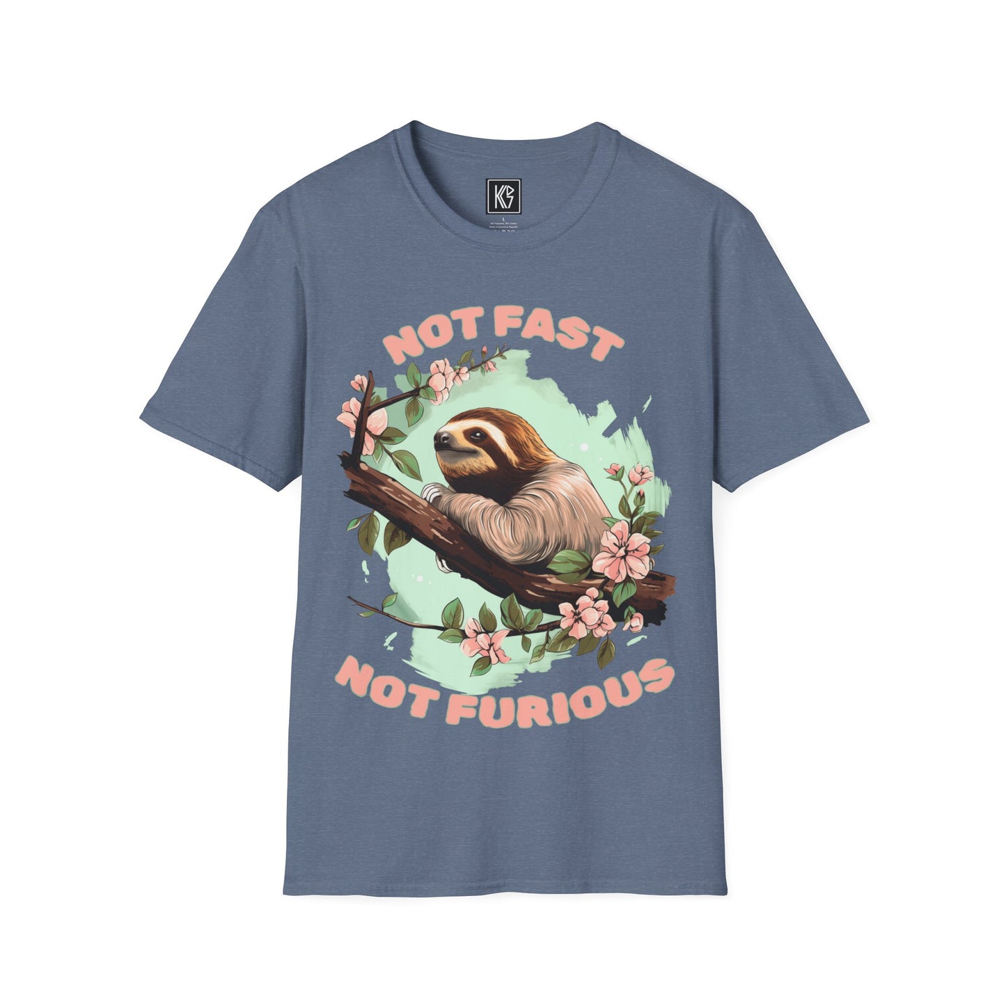 Not fast not furious Sloth Graphic Tee Softstyle by KGD Prints