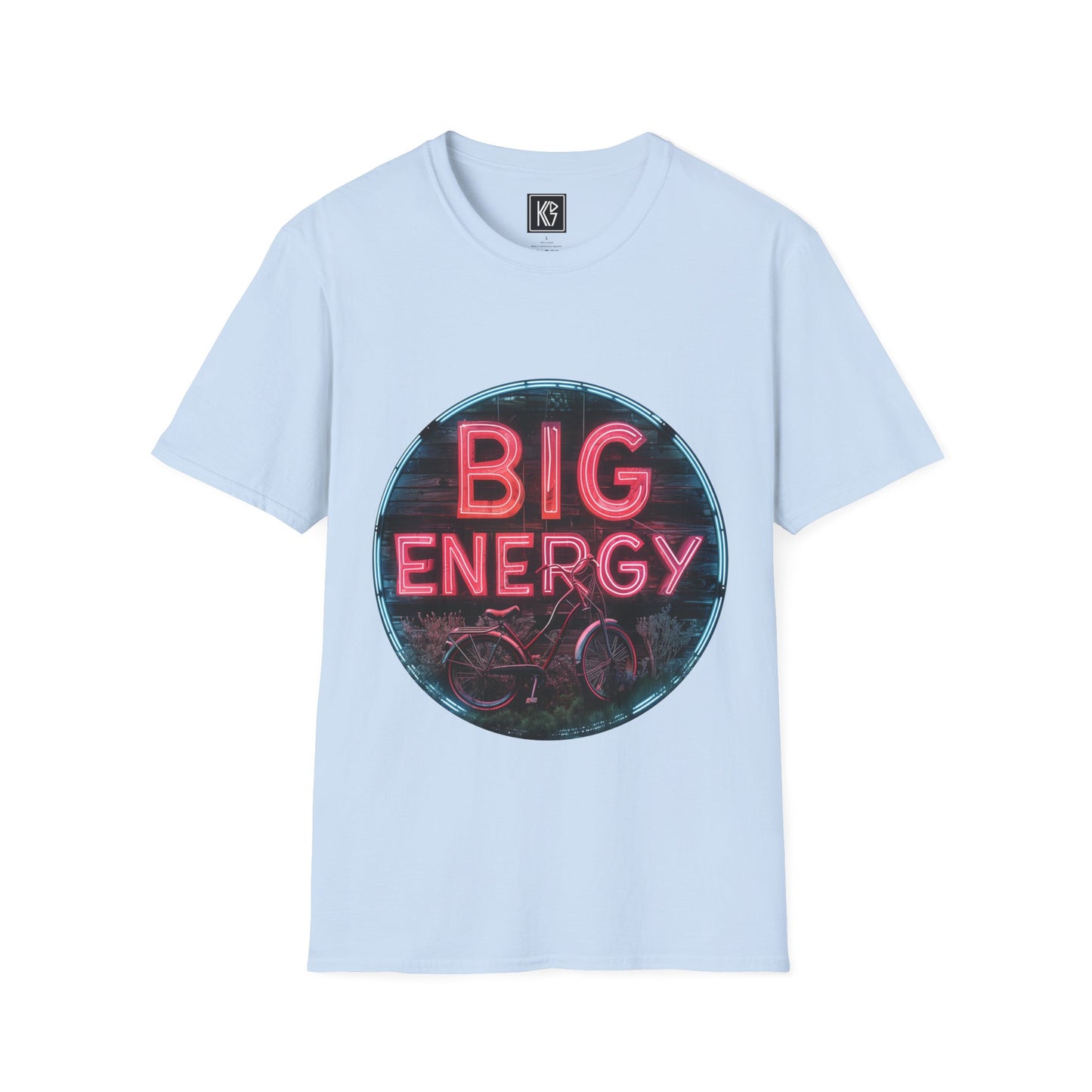 Big Energy Cyclist Graphic Tee Softstyle by KGD Prints