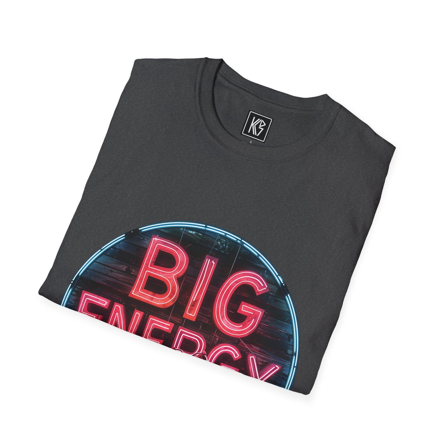 Big Energy Cyclist Graphic Tee Softstyle by KGD Prints