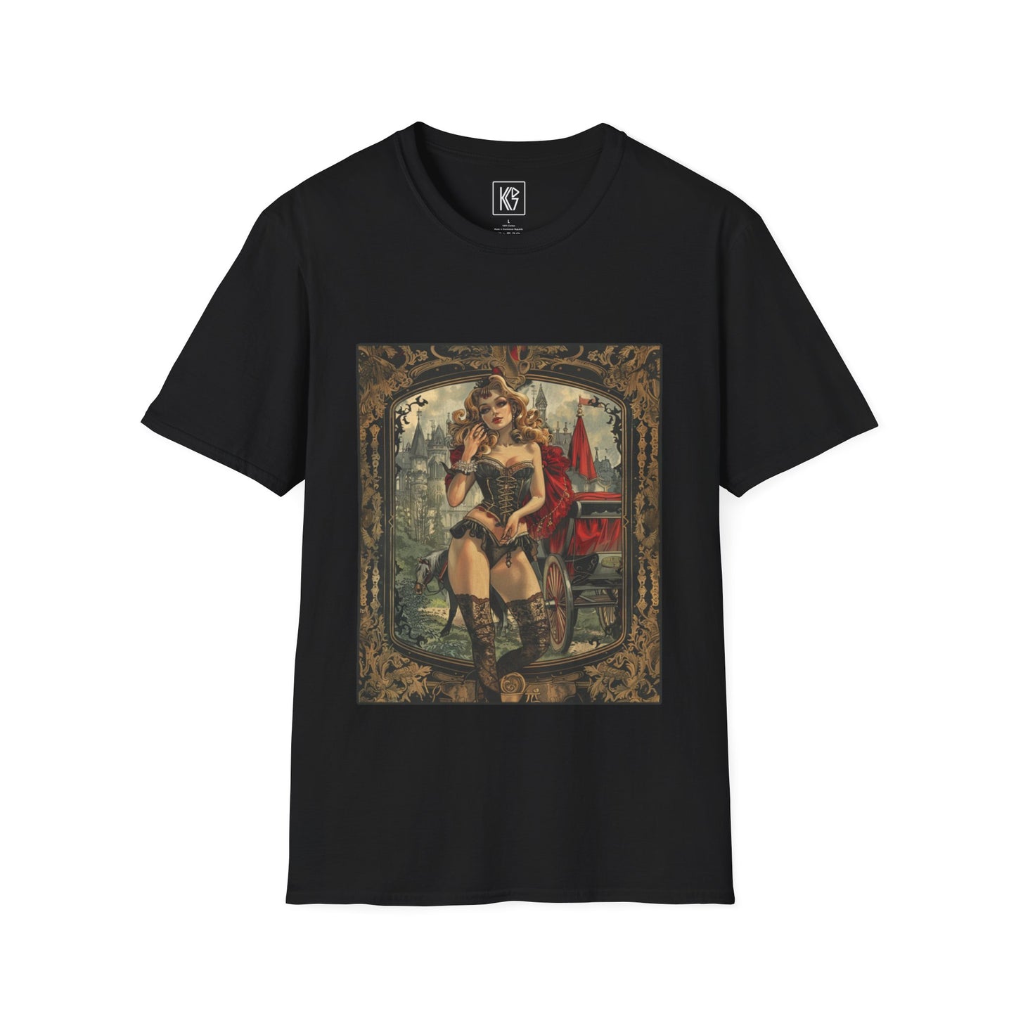 Burlesque dancer 1 Graphic Tee Softstyle by KGD Prints