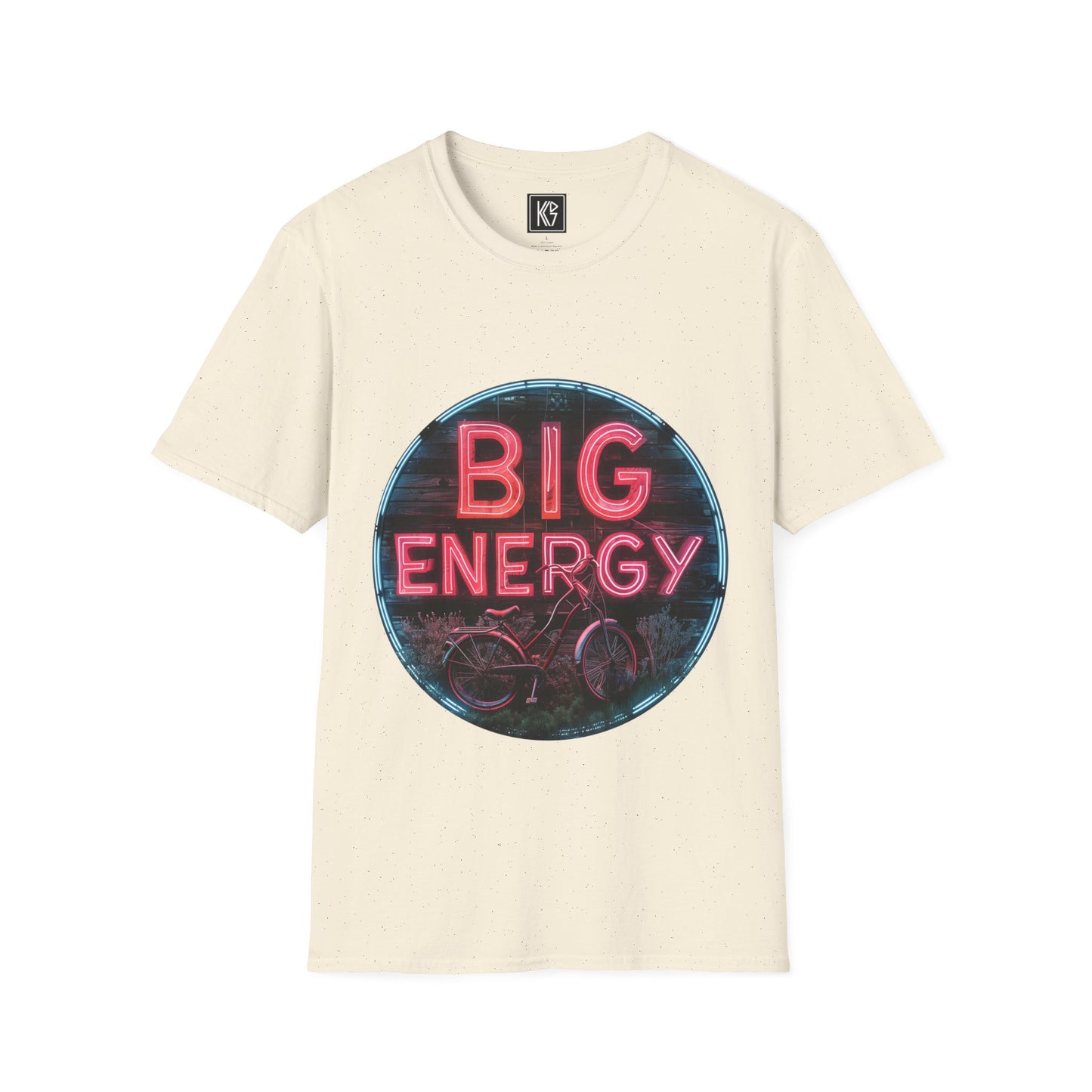 Big Energy Cyclist Graphic Tee Softstyle by KGD Prints