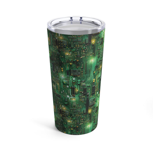 Green and gold motherboard Tumbler 20oz