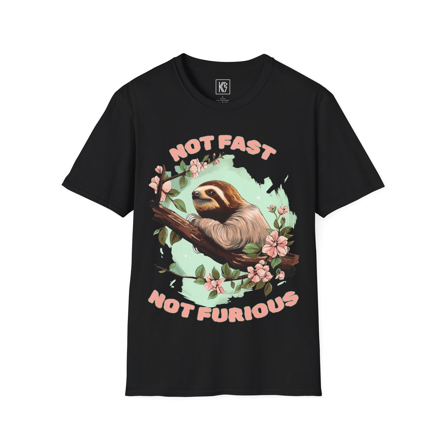 Not fast not furious Sloth Graphic Tee Softstyle by KGD Prints