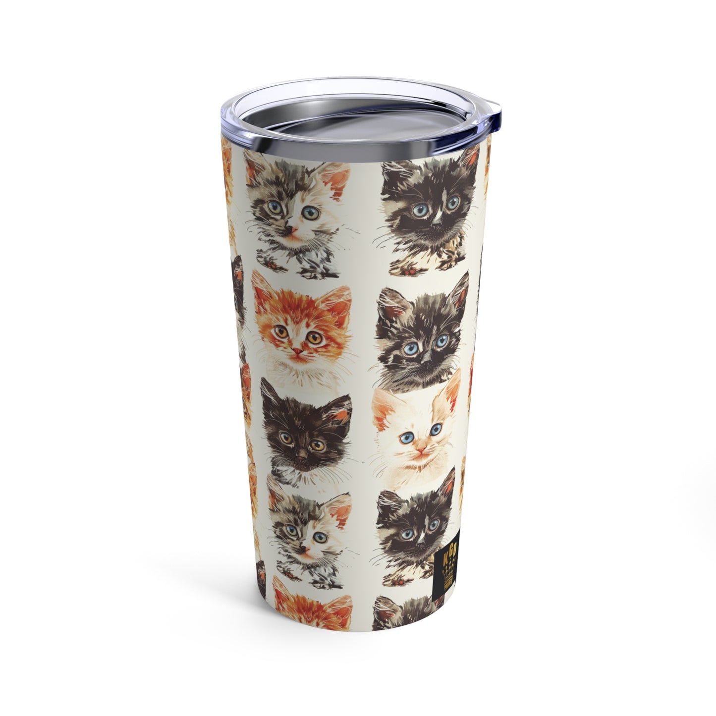 kitty cat pattern Tumbler 20oz cat, kitty, kitten, paws, cat mom