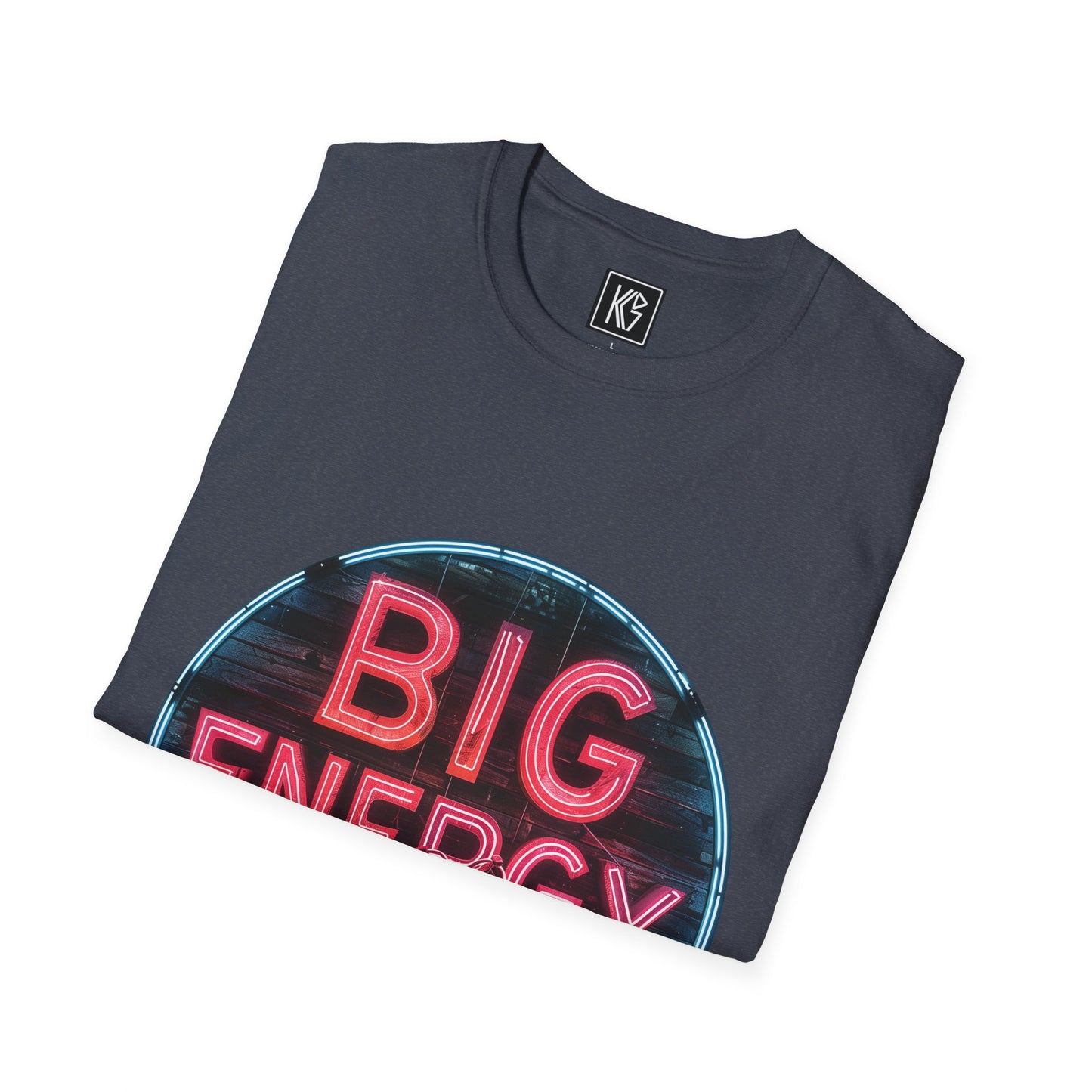 Big Energy Cyclist Graphic Tee Softstyle by KGD Prints