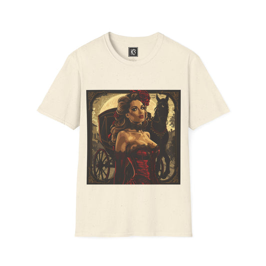 Burlesque dancer with chariot Graphic Tee Softstyle by KGD Prints