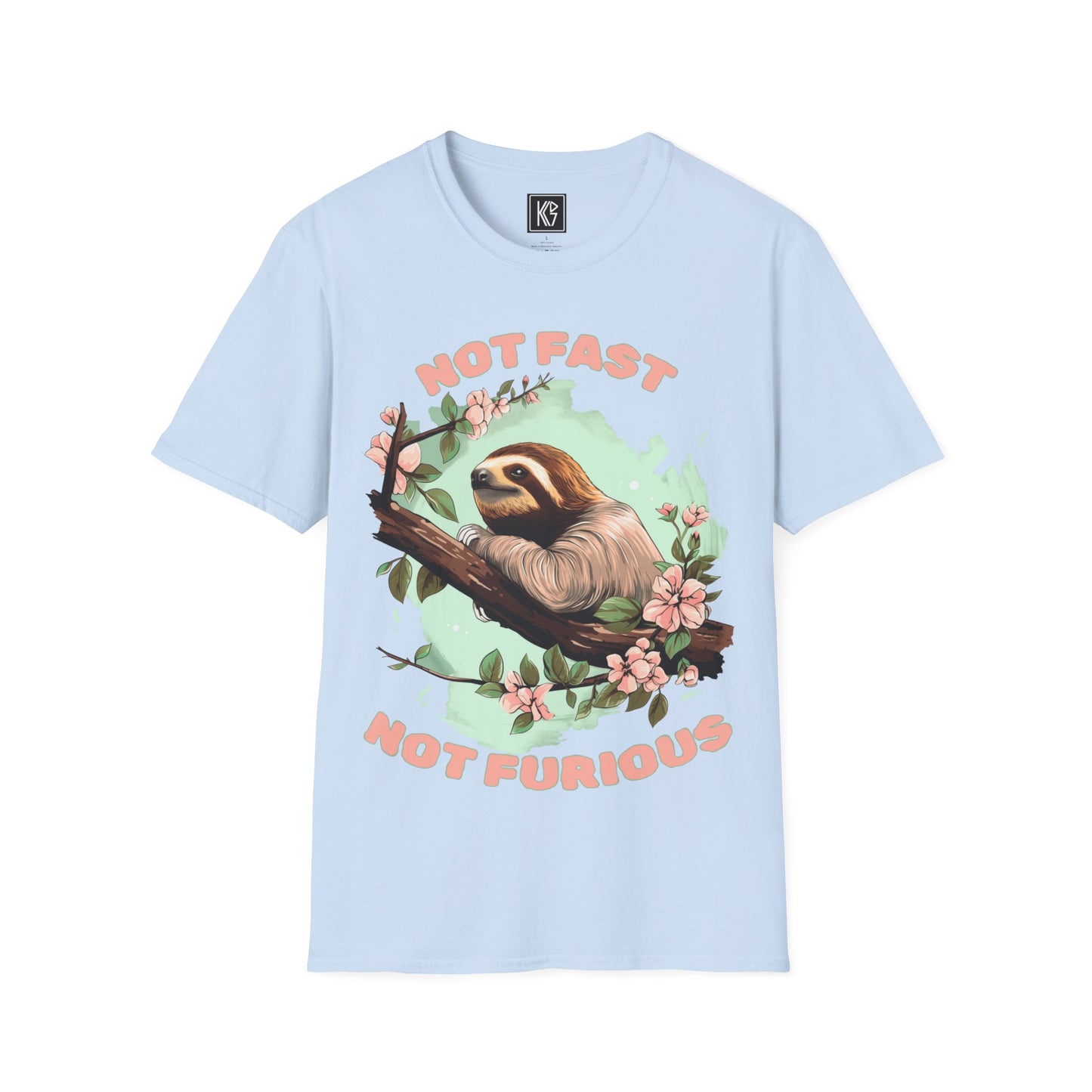 Not fast not furious Sloth Graphic Tee Softstyle by KGD Prints