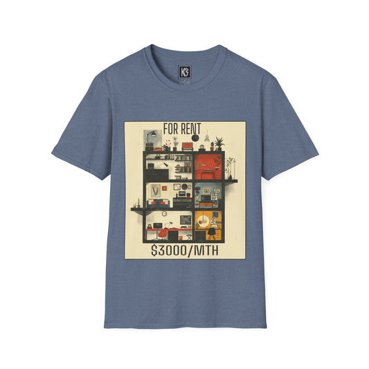 Rent for life Graphic Tee Softstyle by KGD Prints