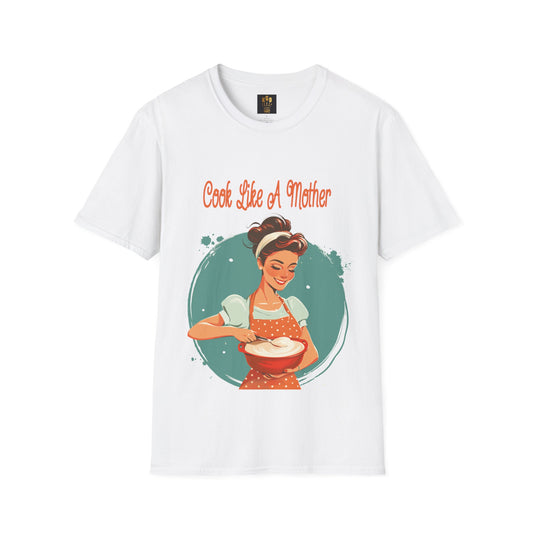 Cook Like a Mother Graphic Tee Softstyle by KGD Prints