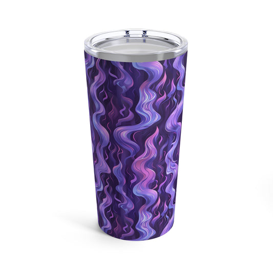 Purple Fire Tumbler 20oz Seamless