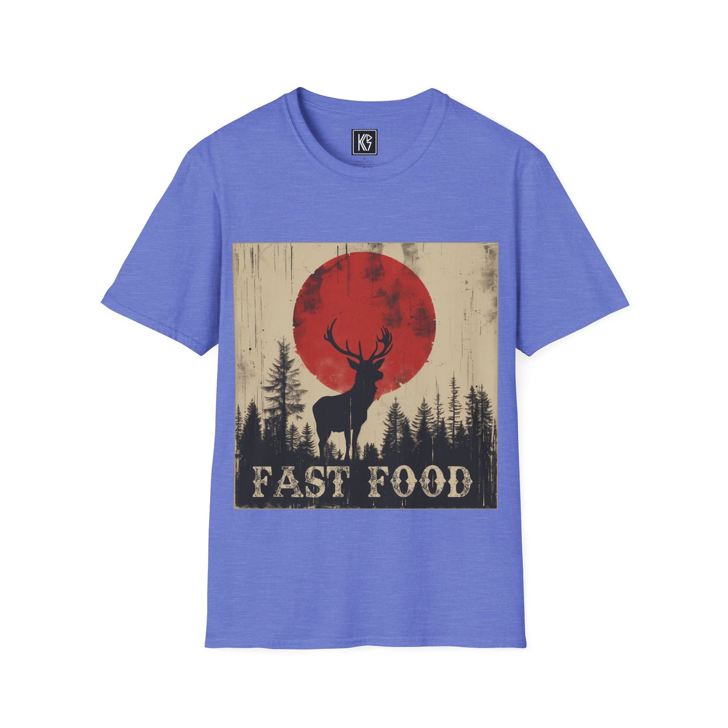 Fast Food Buck hunting Graphic Tee Softstyle by KGD Prints