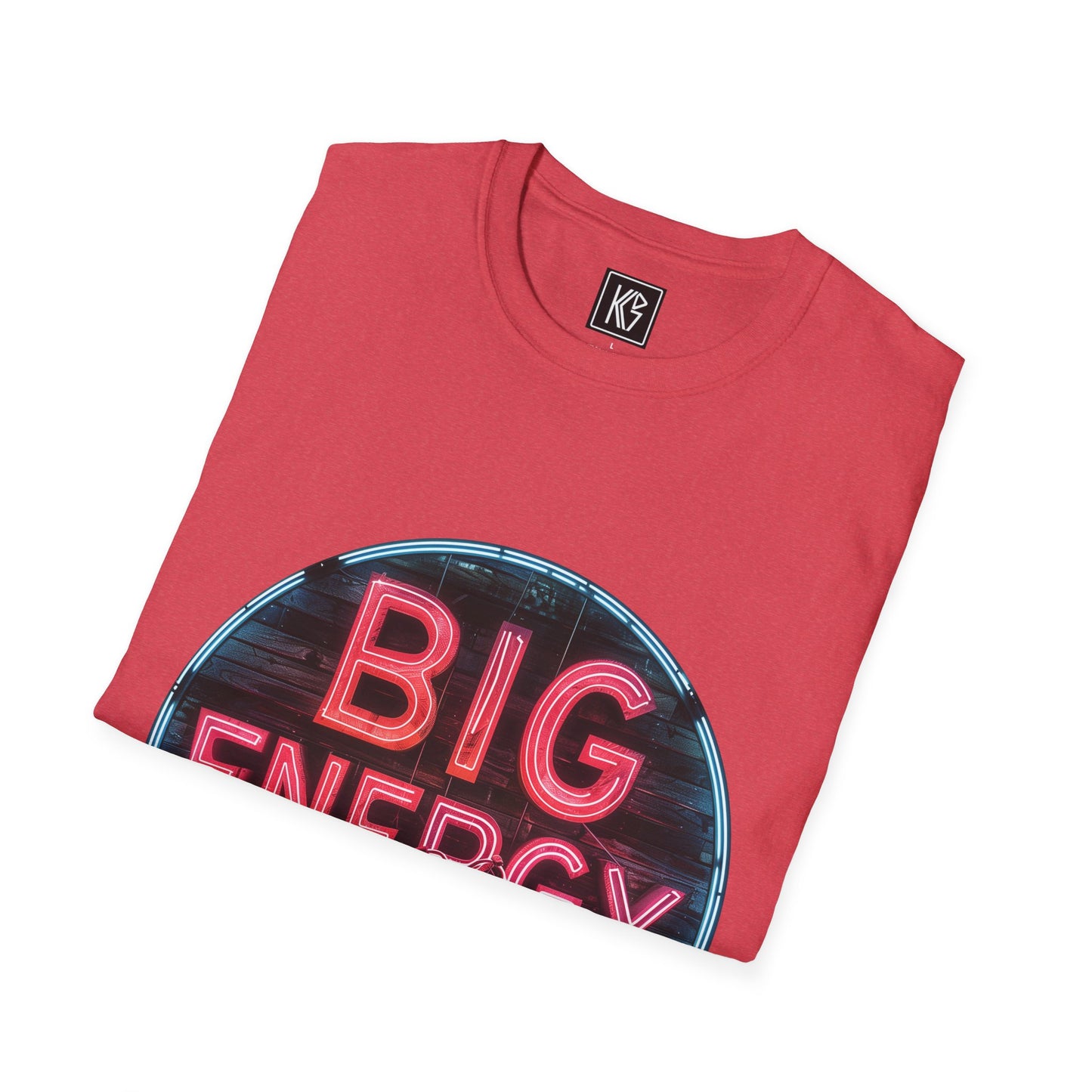 Big Energy Cyclist Graphic Tee Softstyle by KGD Prints