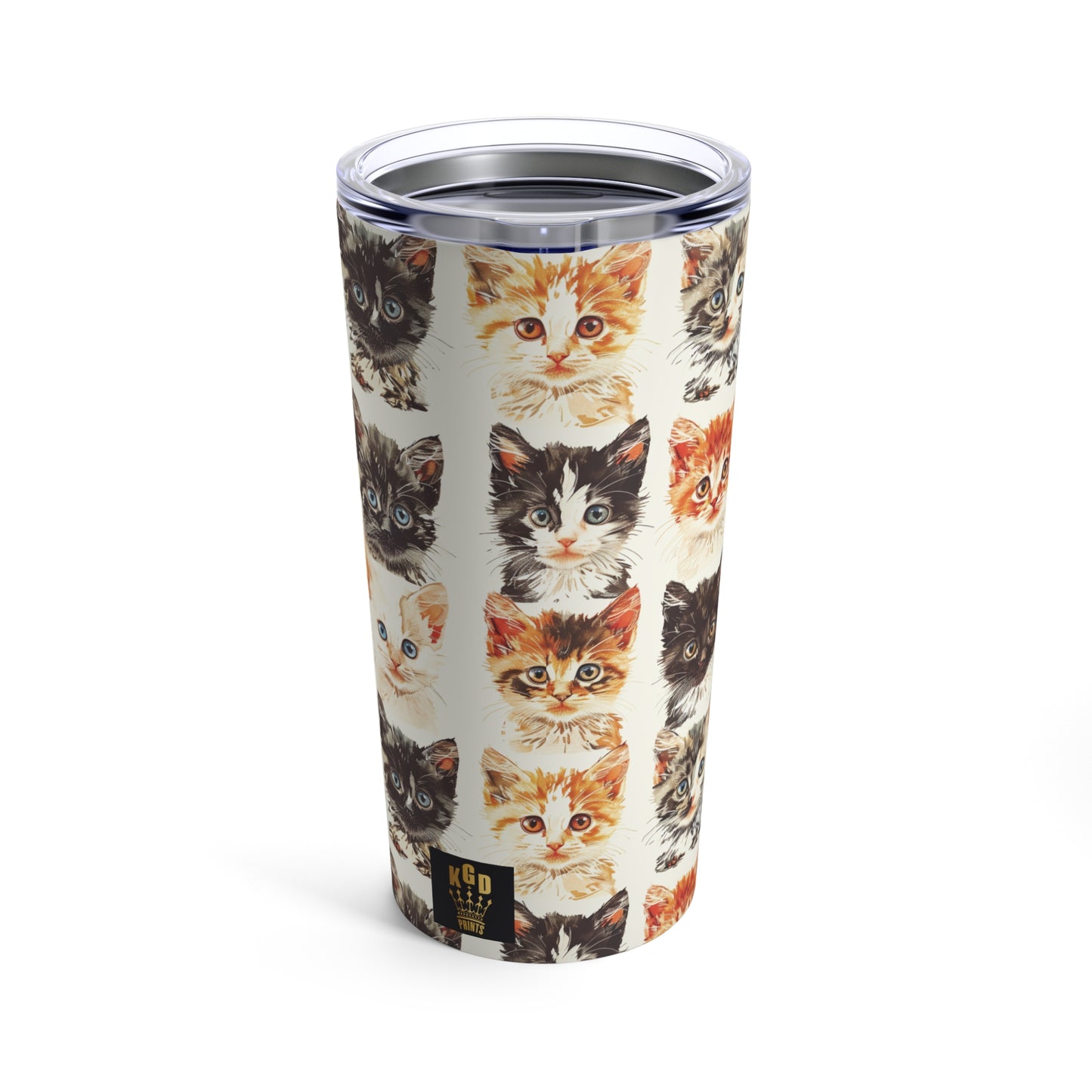 kitty cat pattern Tumbler 20oz cat, kitty, kitten, paws, cat mom