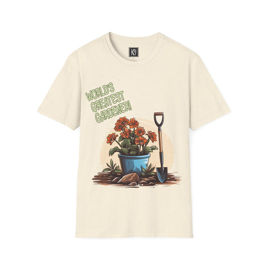 Worlds Greatest Gardener Graphic Tee Softstyle by KGD Prints