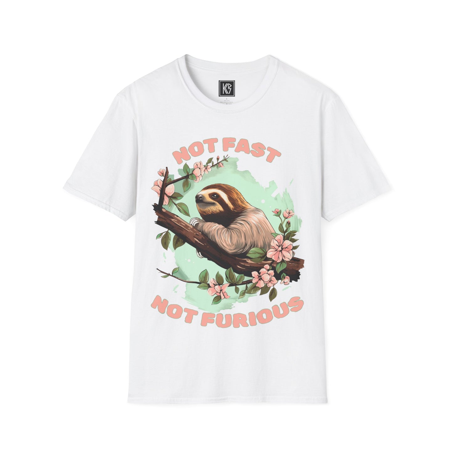 Not fast not furious Sloth Graphic Tee Softstyle by KGD Prints