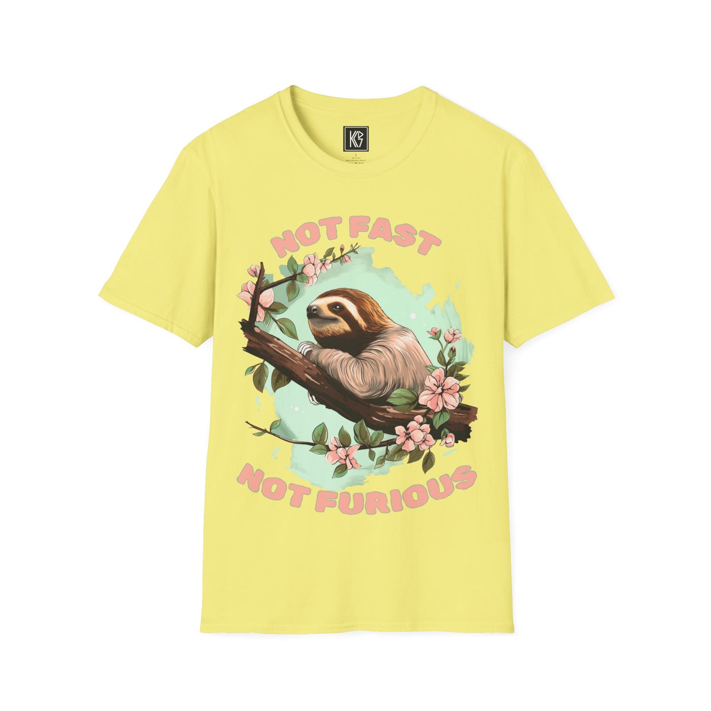 Not fast not furious Sloth Graphic Tee Softstyle by KGD Prints