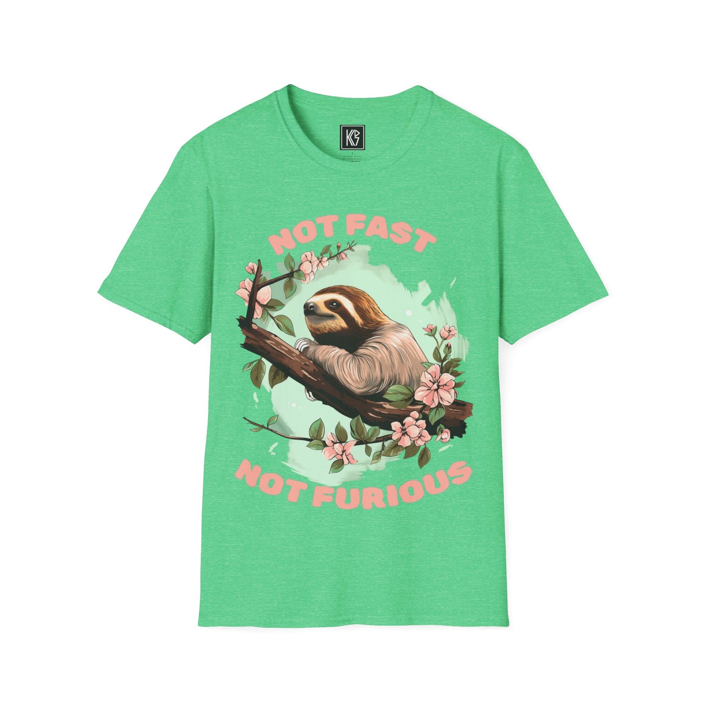 Not fast not furious Sloth Graphic Tee Softstyle by KGD Prints