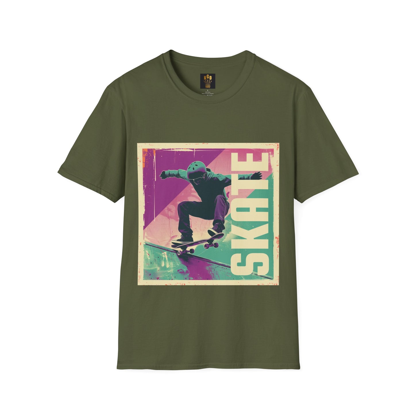 SKATE Graphic Tee Softstyle by KGD Prints